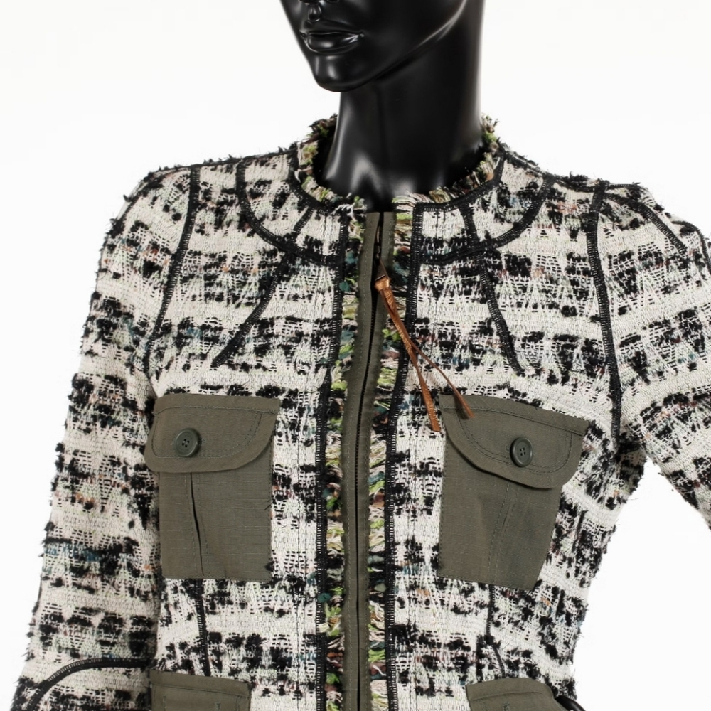 🆕️ Louis Vuitton Tweed Cropped Jacket Runway 2010. Size: 34 IT 0 US. - Picture 4 of 17